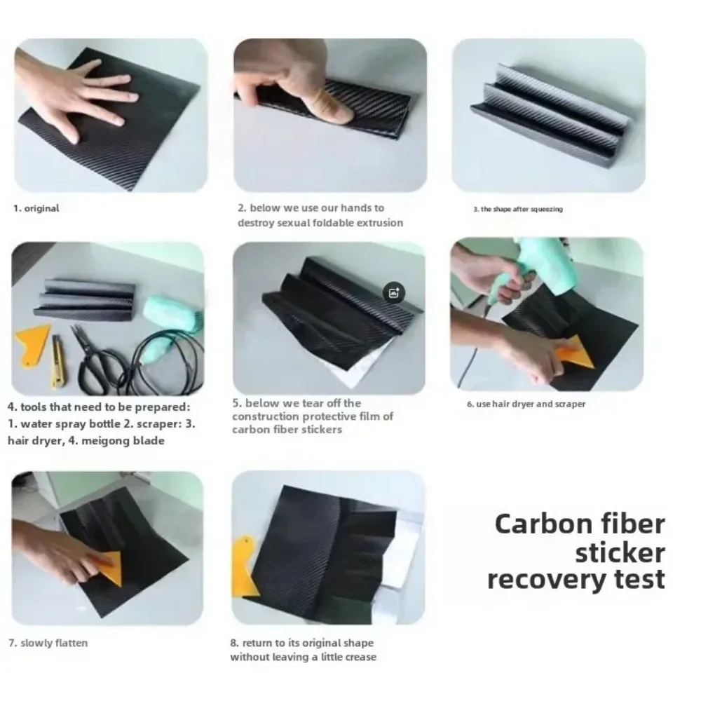 Pegatina de fibra de carbono 3D, película protectora para umbral de coche, antiarañazos, impermeable, Nano pegatina negra mate para carrocería de coche