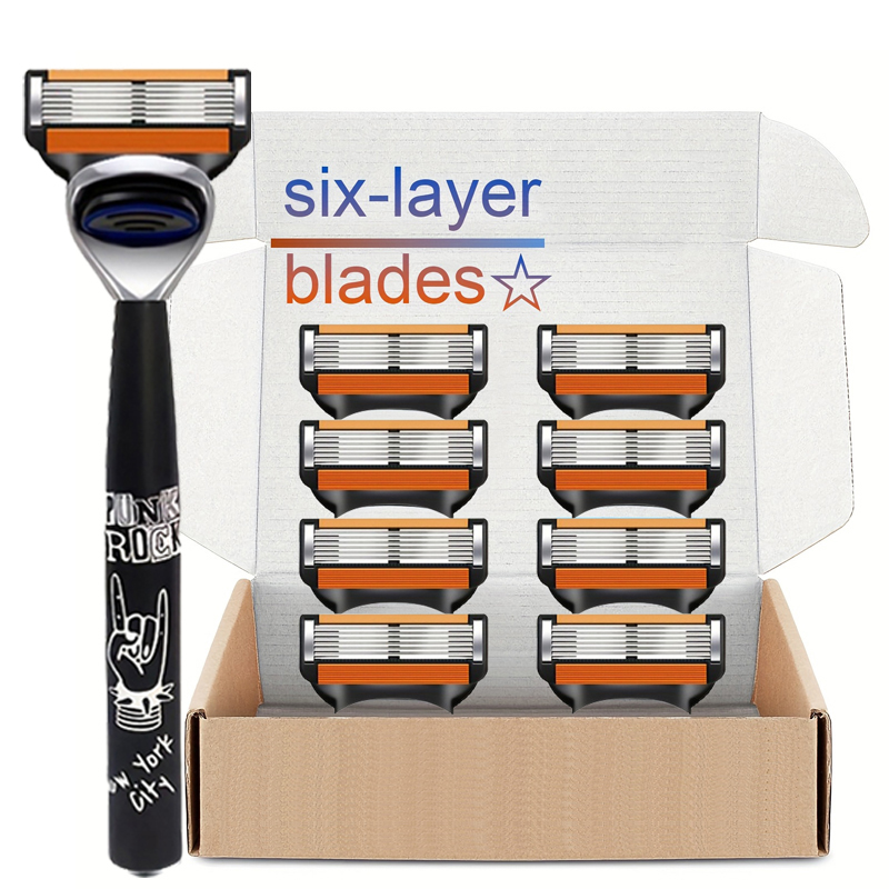 Shaver Brand New Design Women Razor Shaving Six Layer Shaver Reusable Razor Imported Blade Multi Tool Head Change
