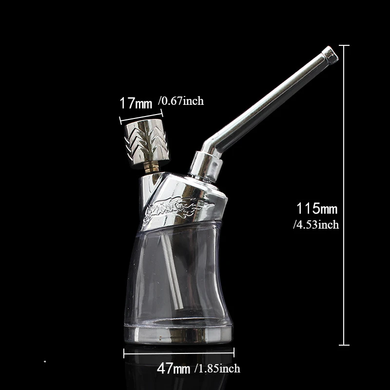 Herramientas para exteriores, cachimba portátil de alta calidad, pipas para fumar, reciclaje, filtro múltiple, pipa de agua lavable, 1 ud.
