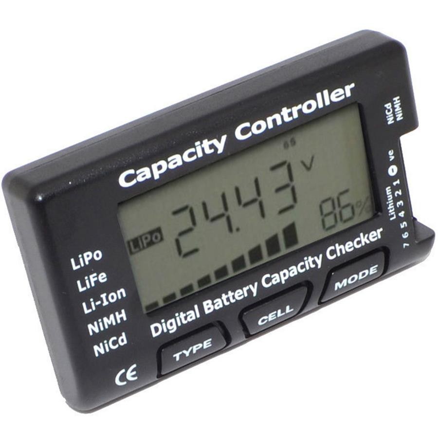 Detector de capacidad de batería Digital CellMeter-7, LiPo LiFe, Li-ion, Nicd, NiMH, medidor de voltaje de batería RC