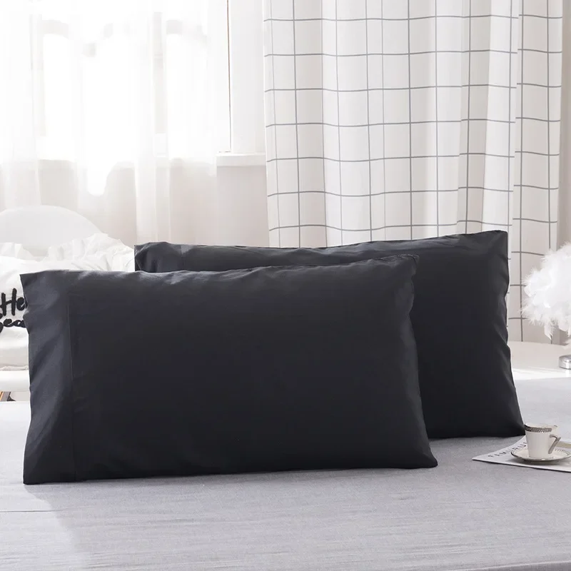 Funda de almohada para dormitorio, fundas de almohada suaves y cómodas, inserto no incluido, 2 uds.