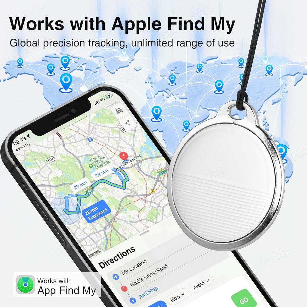 Smart Key Finder Locator GPS Tracking Device Bluetooth-compatible For  Anti-Lost Tag Alarm Reminder Work With Apple Find My