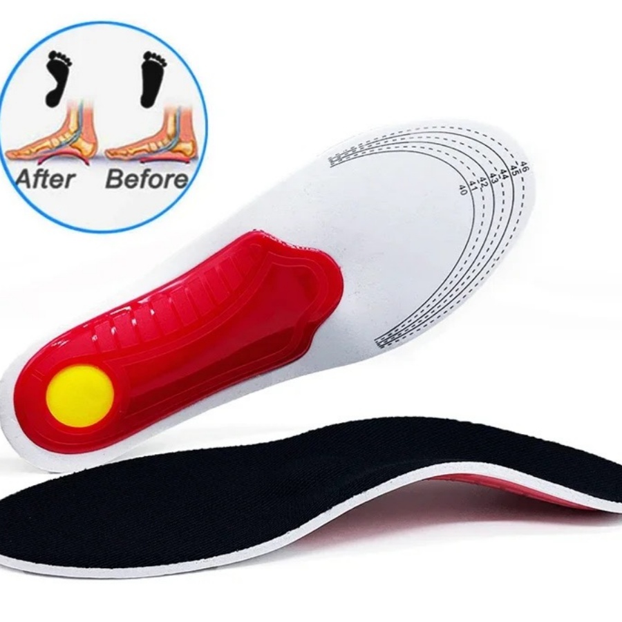 Sottopiede rtotico Supporto per arco plantare Solette ortopediche per piedi piatti per alleviare la pressione del movimento dell'aria Sottopiede imbottito con cuscino smorzante