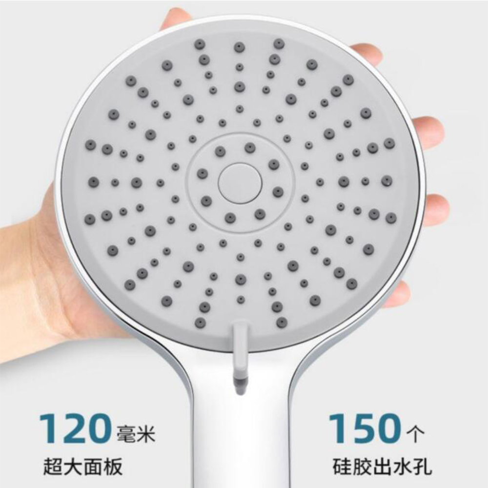New 12CM Big Panel Handheld Shower Head 3 Functions Pressurized Water Saving Shower Head Faucet Replacement Bathroom Accessories