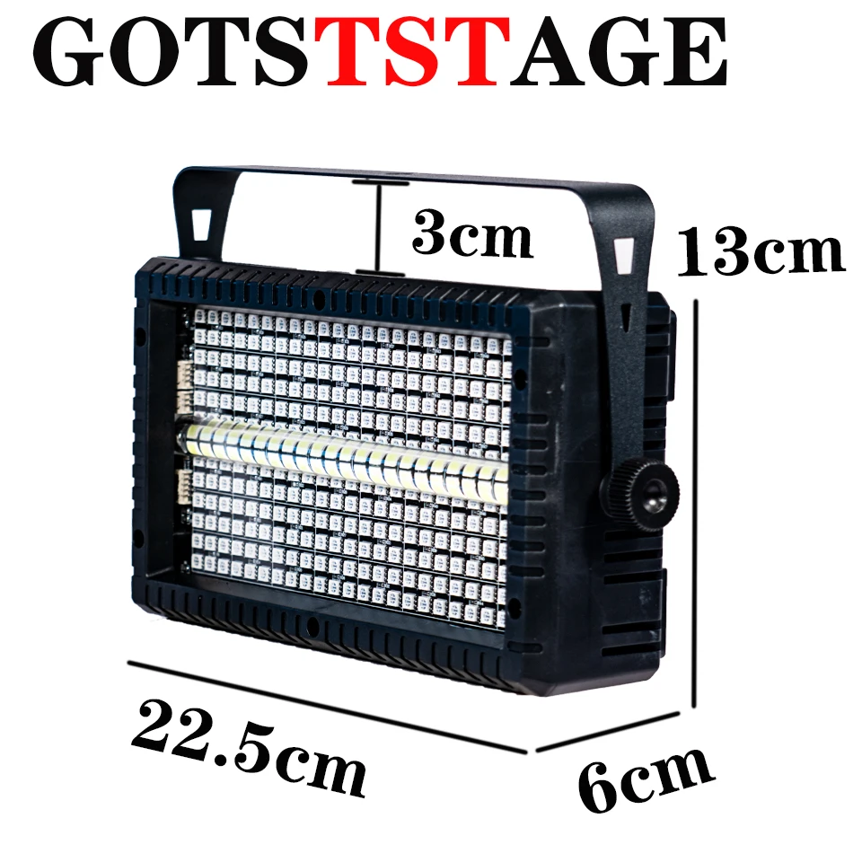 GOTSTAGE 60W Mni LED Strobe Remote 48 White 288 color LEDs 3in1 48Partition DMX Super Bright Dj Strobe Stage Lighting Effects