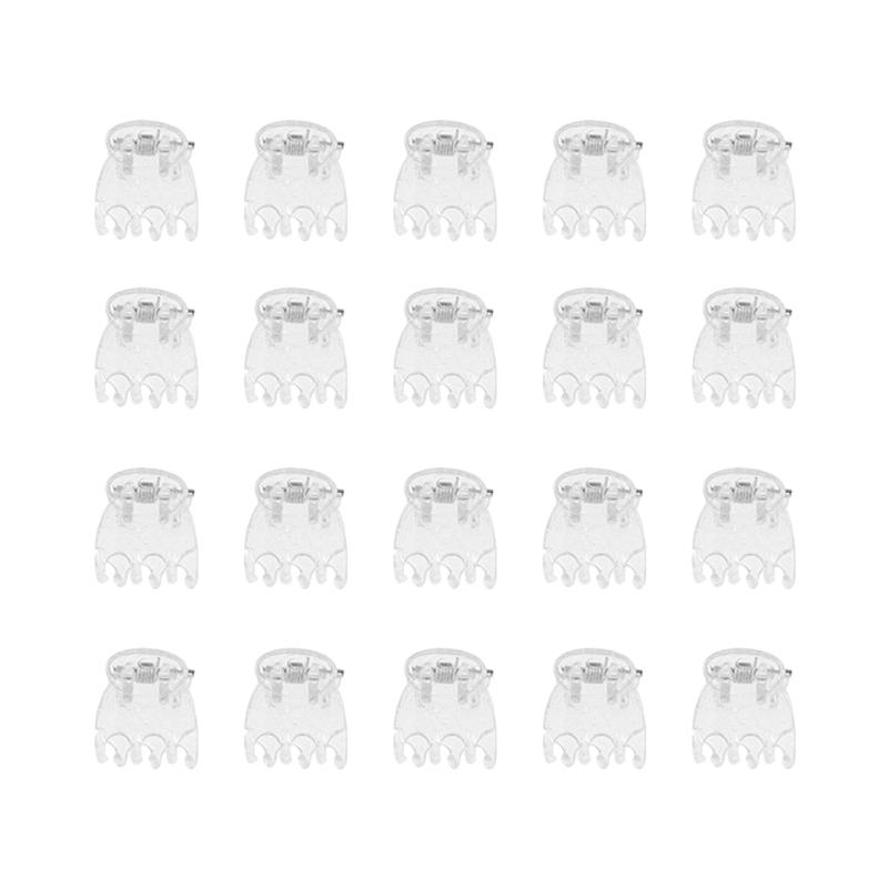 50Pcs Transparent 6 Claws Orchid Clips Plastic Butterfly Flowers Support Clear Fixer For Garden Vine Stem Plants Climbing