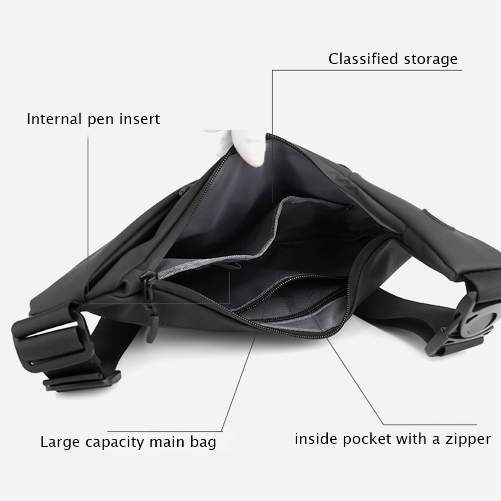 Men's Crossbody Sling Bag Waterproof Large Capacity Shoulder Bag For Outdoor