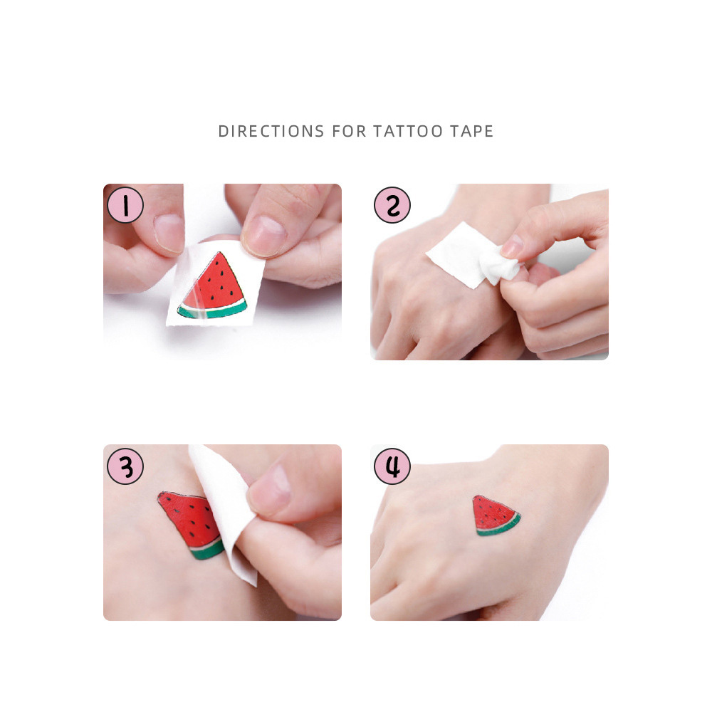 10 แผ่น/แพ็คเด็กการ์ตูน Unicorn Tattoo สติกเกอร์สําหรับเด็กแขนมือน่ารักชั่วคราวสักปลอม