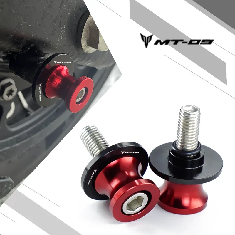 Parafusos de suporte de 6mm para yamaha mt09 tracer MT-09 sp 2014-2024 2023 2021 2022 mt 09 acessórios para motocicleta carretéis deslizantes de braço oscilante