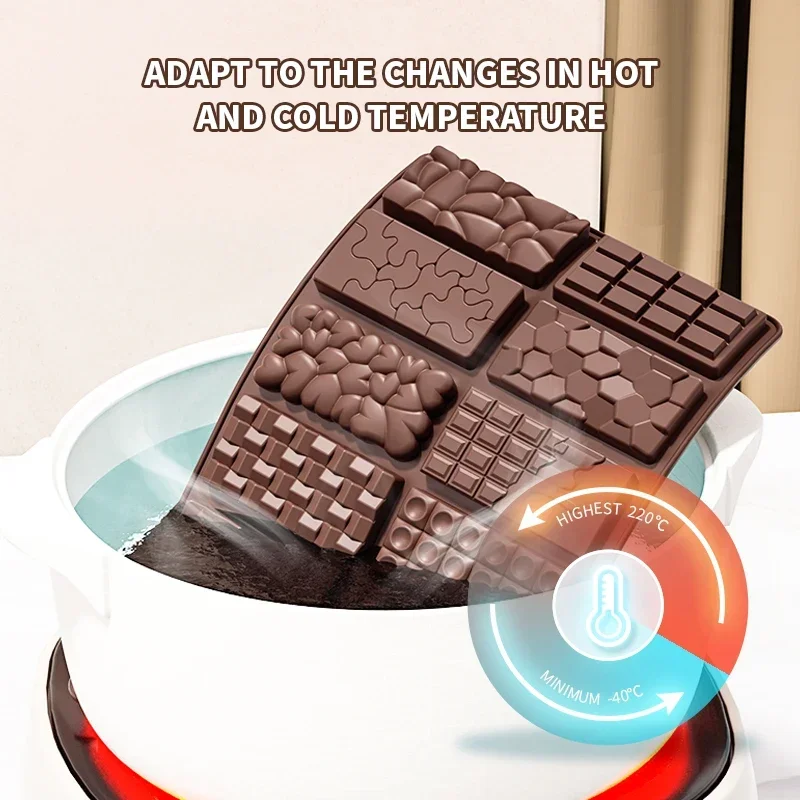 Pistache Chocolate Bar para Enchimento, Molde Grosso De Silicone, Largecandy Bar, 1Pc