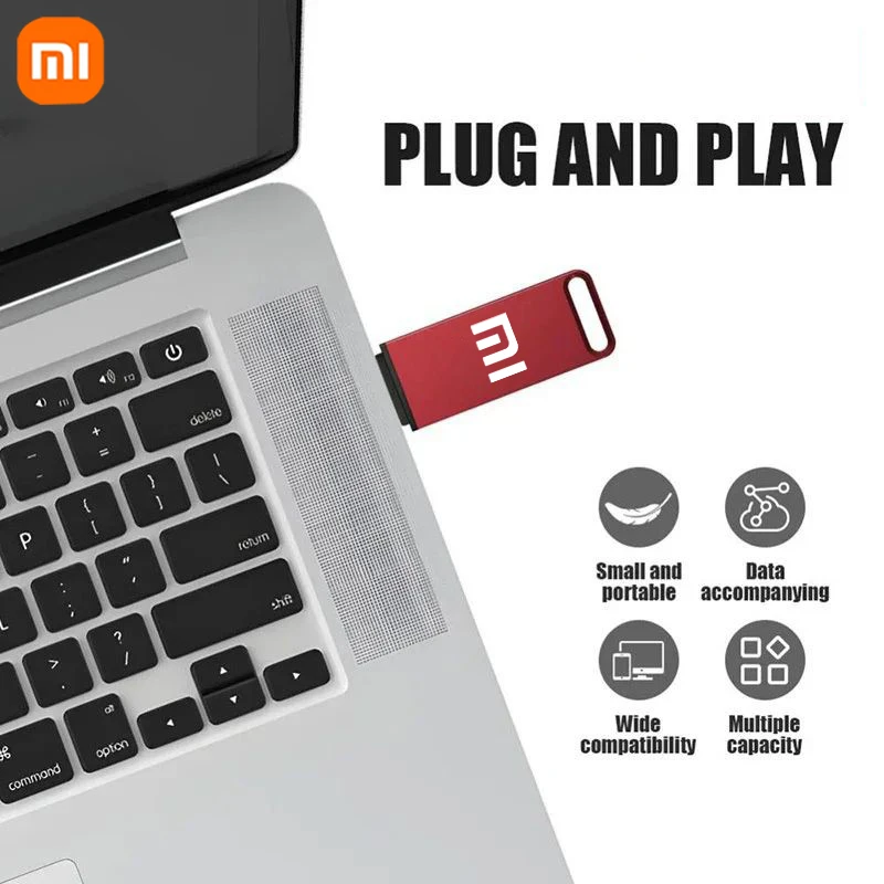 Xiaomi Original Pen Drive 16TB USB 3.2 Flash Drive High-Speed Pen Drive Type-C Metal USB Memory For Computer Storage Devices2025