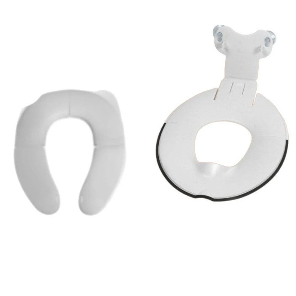 Siège de toilette pliable pour enfants, siège de pot rabattable et assis, se fixe aux toilettes en toute sécurité, design peu encombrant pour la plupart des toilettes