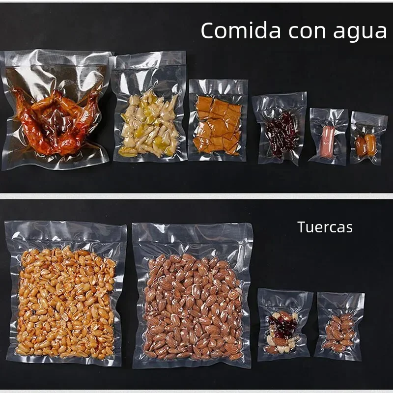 100 Uds bolsas selladoras al vacío de alimentos para Sous Vide bolsa de almacenamiento de cocina para ahorro de alimentos bolsas de envasado al vacío sin BPA herramienta de cocina