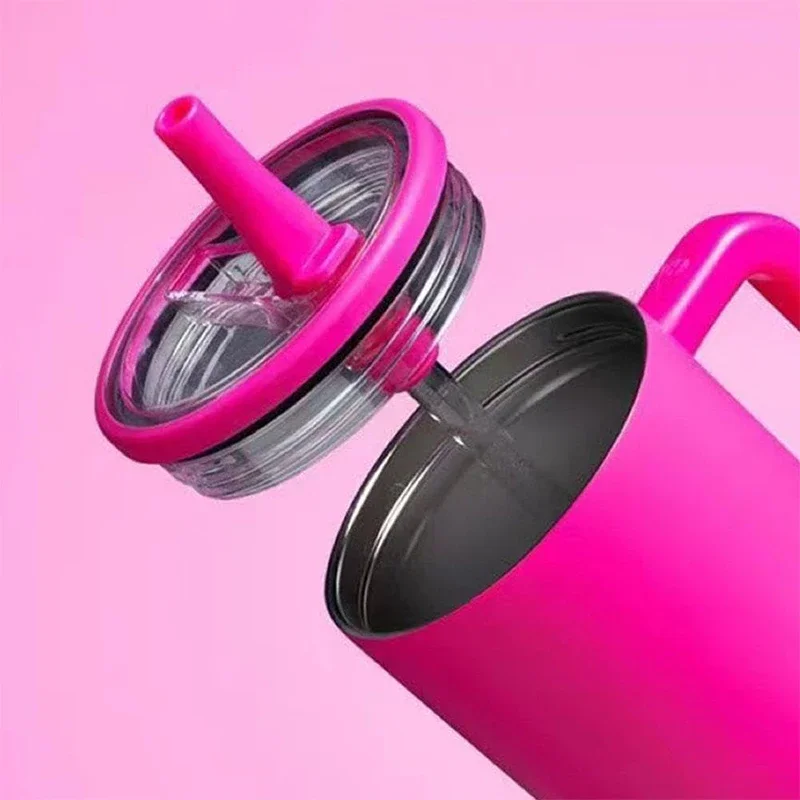 Copertura per tazza a prova di fuoriuscite per Stanley 40oz Copertura per tazza di protezione ambientale sostituibile Accessorio per tazza con copertura in paglia a spirale creativa
