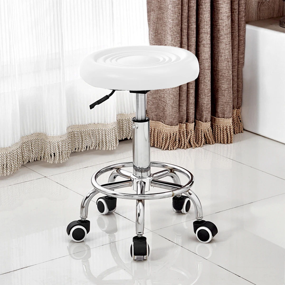 Drehhocker, Rollbarer, Ergonomia Arbeitshocker (höhenverstellbarer), 360 °   drehbar, Bürohocker, Praxishocker, Rollhocker,Barstuhl
