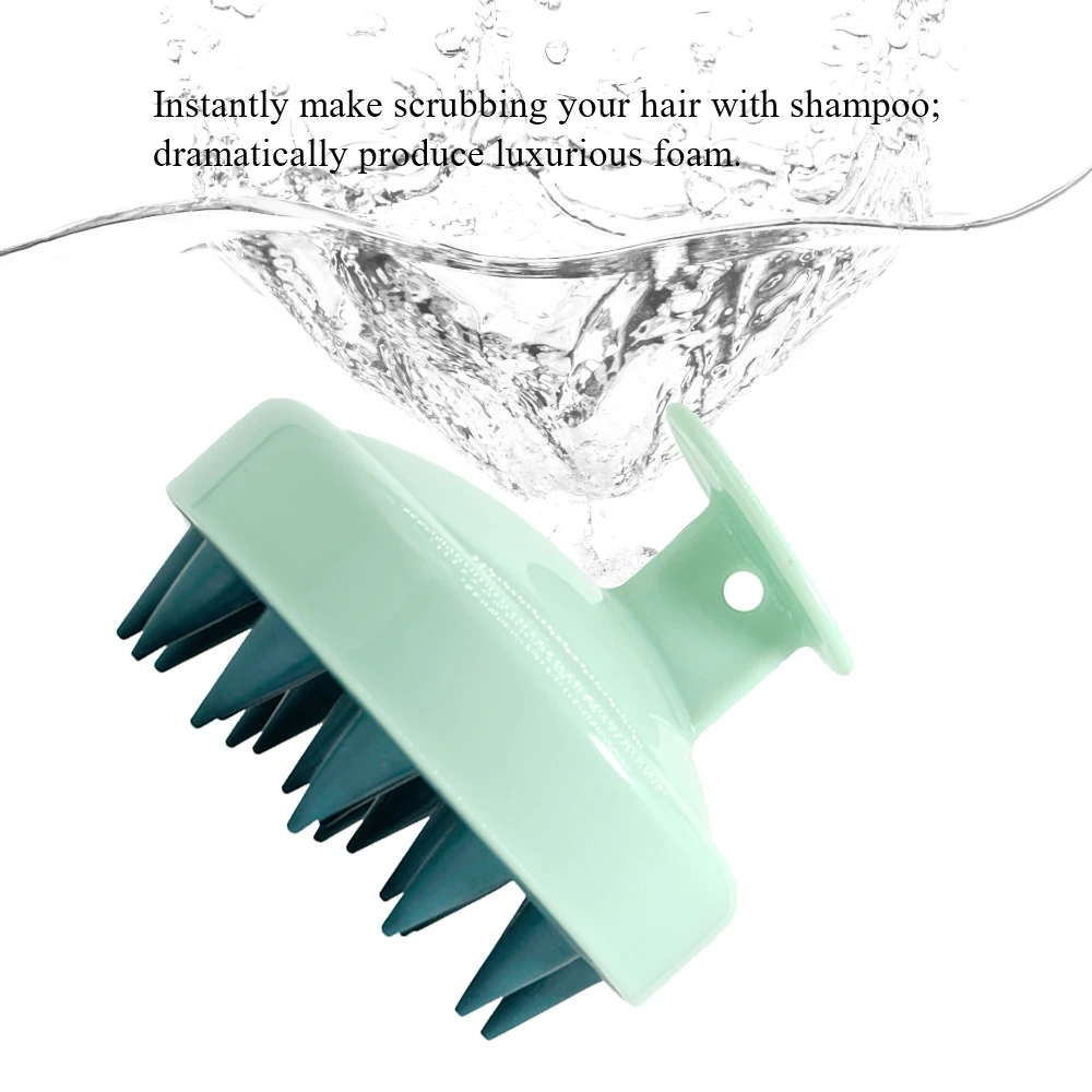 Cepillo de champú de silicona para cabeza, peine para masaje del cuero cabelludo, cepillo para masaje corporal, cepillo para baño y ducha, peines para lavado de cabello, herramientas de peluquería