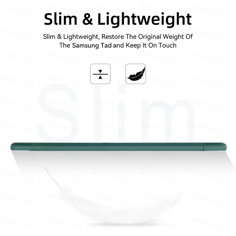 Etui ochronne TBTIC do Samsung Galaxy Tab A8 10.5in X205 X200 1S6 Lite P610 P615 A9 A7 Lite S7 S8 11in PU Tablet Cover Smart