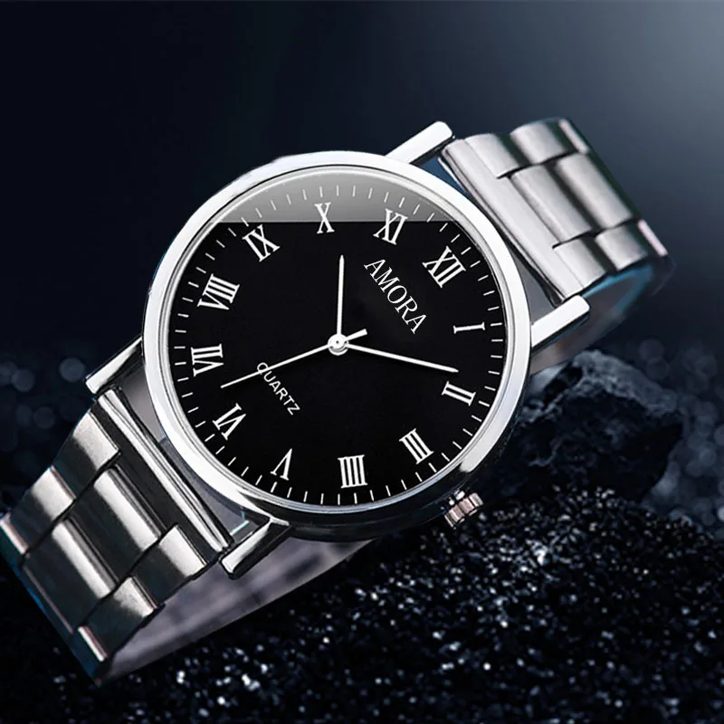 Relojes completamente automáticos a la moda para Hombre, Reloj informal de cuarzo deportivo con banda de acero para Hombre, Reloj Masculino