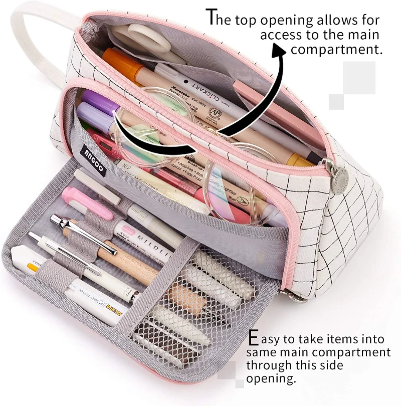 Nhiều Màu Dễ Thương Đựng Pencilcase Trường Túi Kawaii Công Suất Lớn Tặng Túi Đựng Bút Chì Trường Hộp Bút Văn Phòng Phẩm Papeleria