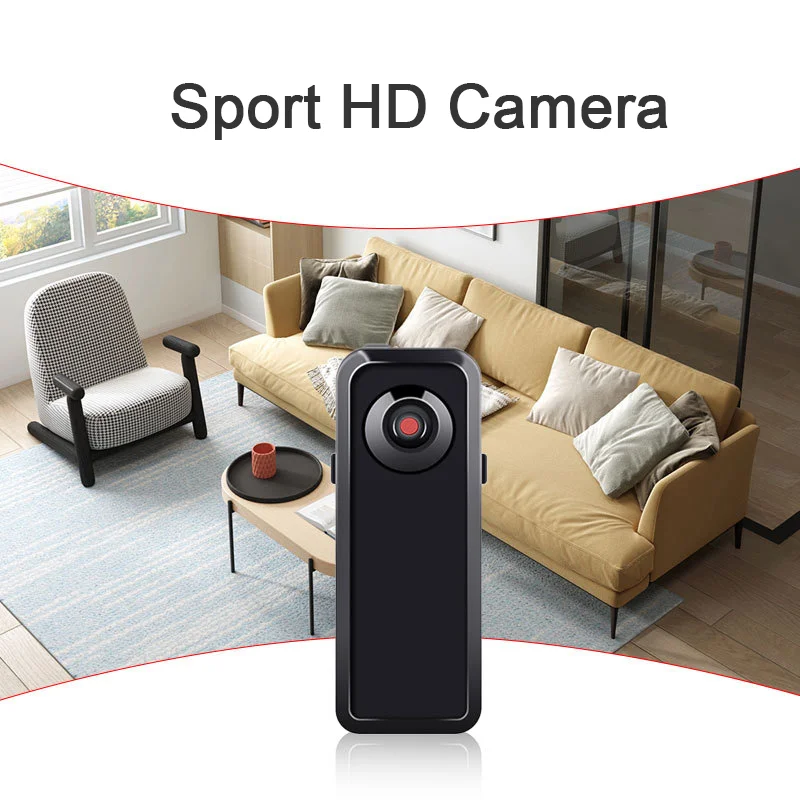 # Mini-HD-DV-Kamera, Körper-Camcorder, tragbare Halterung, Videoaufzeichnung, Nanny, Sicherheit, Sportwagen, DVR, Webcam, kleine Kamera für Zuhause und Büro