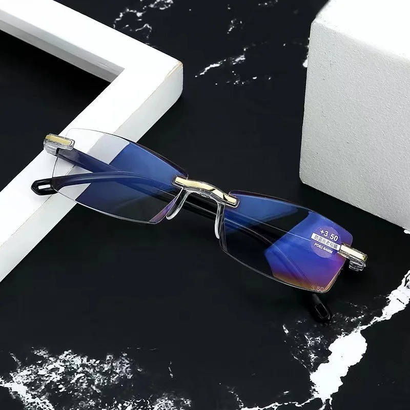 Elder 超軽量老眼鏡男性女性レトロ HD レンズブルーライトブロック眼鏡クラシックスクエア遠視眼鏡