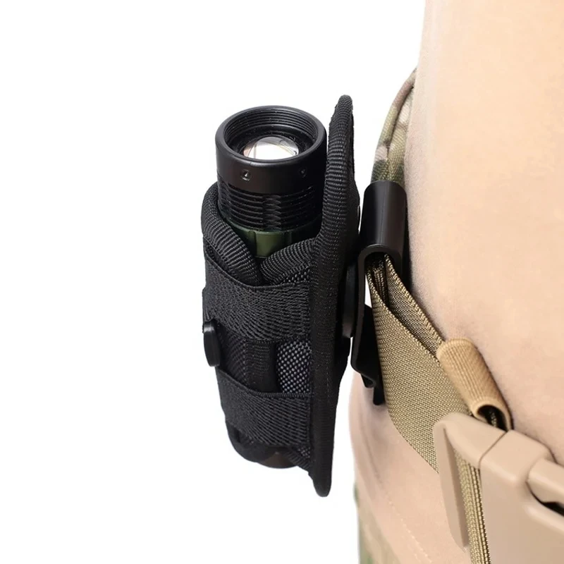 Belt Flashlight Pouch 360 Degrees Rotatable Outdoor Torch Case Holster Hunting Lighting Light Holder Waist Bag