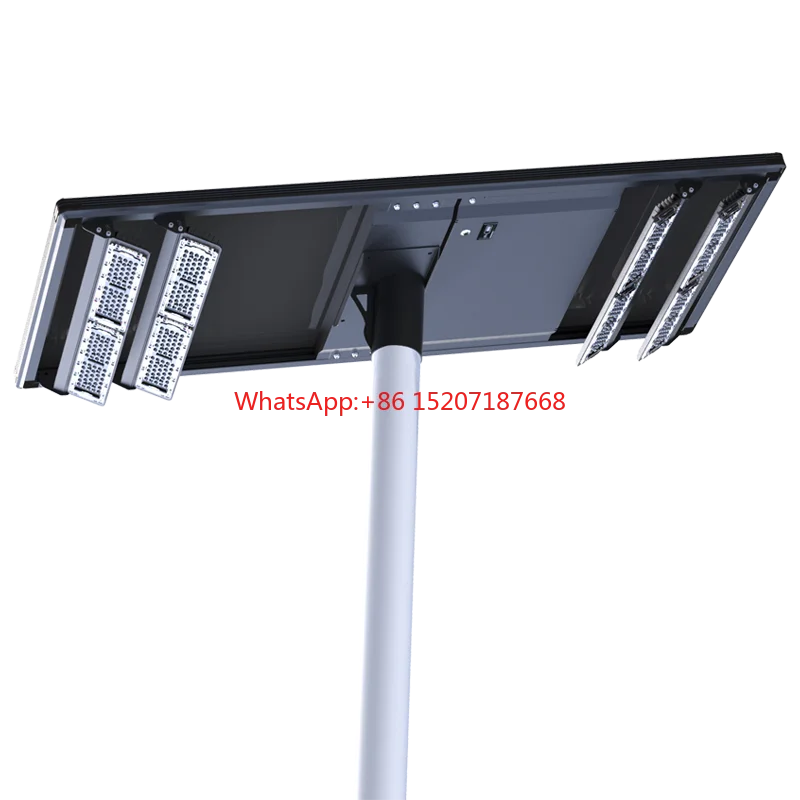 Lampu Parkir Lampu Jalan Tenaga Surya Kepala Lampu Ganda 1000W