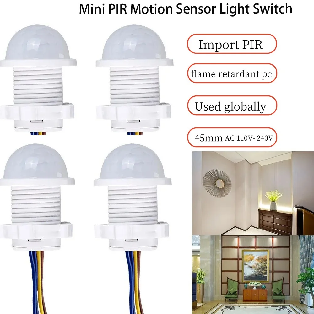 Mini PIR Motion Sensor Licht Schalter AC 110V-240V Menschlichen Körper Pir Infrarot Detektor Auto On Off smart Switch Sensor Nacht Lampe