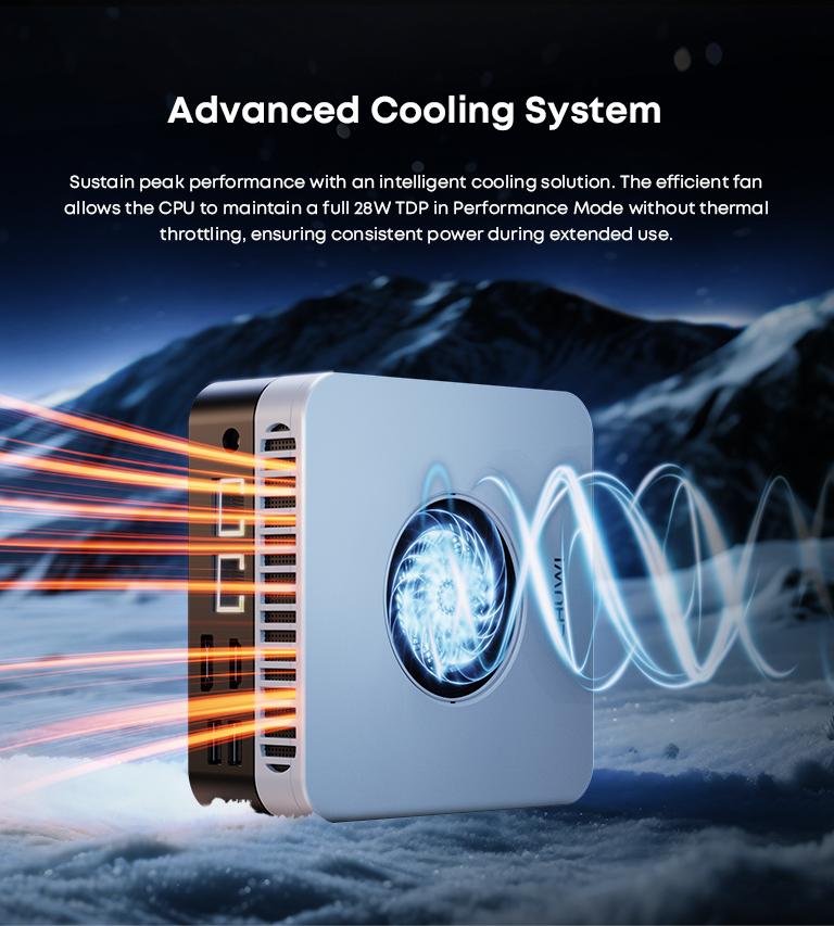 CHUWI LarkBox X Mini PC Intel Corei3-1220P 8GB RAM 256GB SSD Triple-Screen output Up to 4K Advanced Cooling System Wifi6 Mini PC