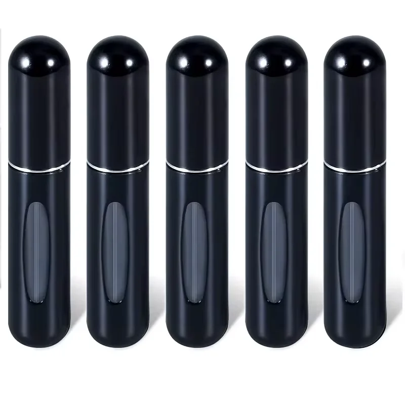 5PCS 5ml Mini bottiglia di profumo riutilizzabile portatile Spray pompa di profumo Contenitore cosmetico vuoto Bottiglia atomizzatore per i viaggi
