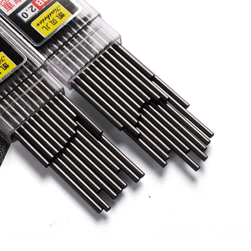 20 Chiếc/Chai Graphite 2.0Mm Dẫn Tự Động Bút Chì Lõi Thay Thế 2B Dày Core Cơ Bút Chì Đổ Lại Trường Văn Phòng nạp Lại