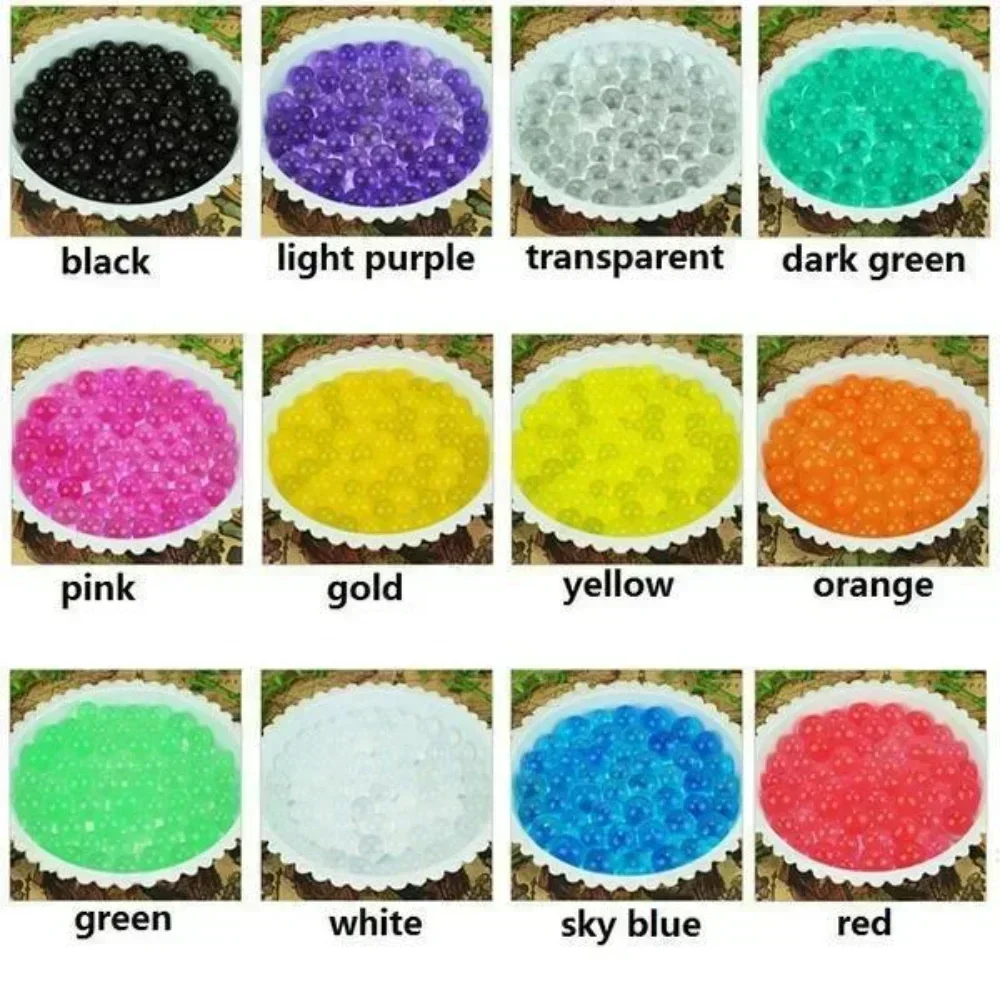 HOT10000Pcs Water Beads Pearl Shaped Crystal Soil Water Beads Mud Grow Magic Jelly Balls Wedding Home Decor