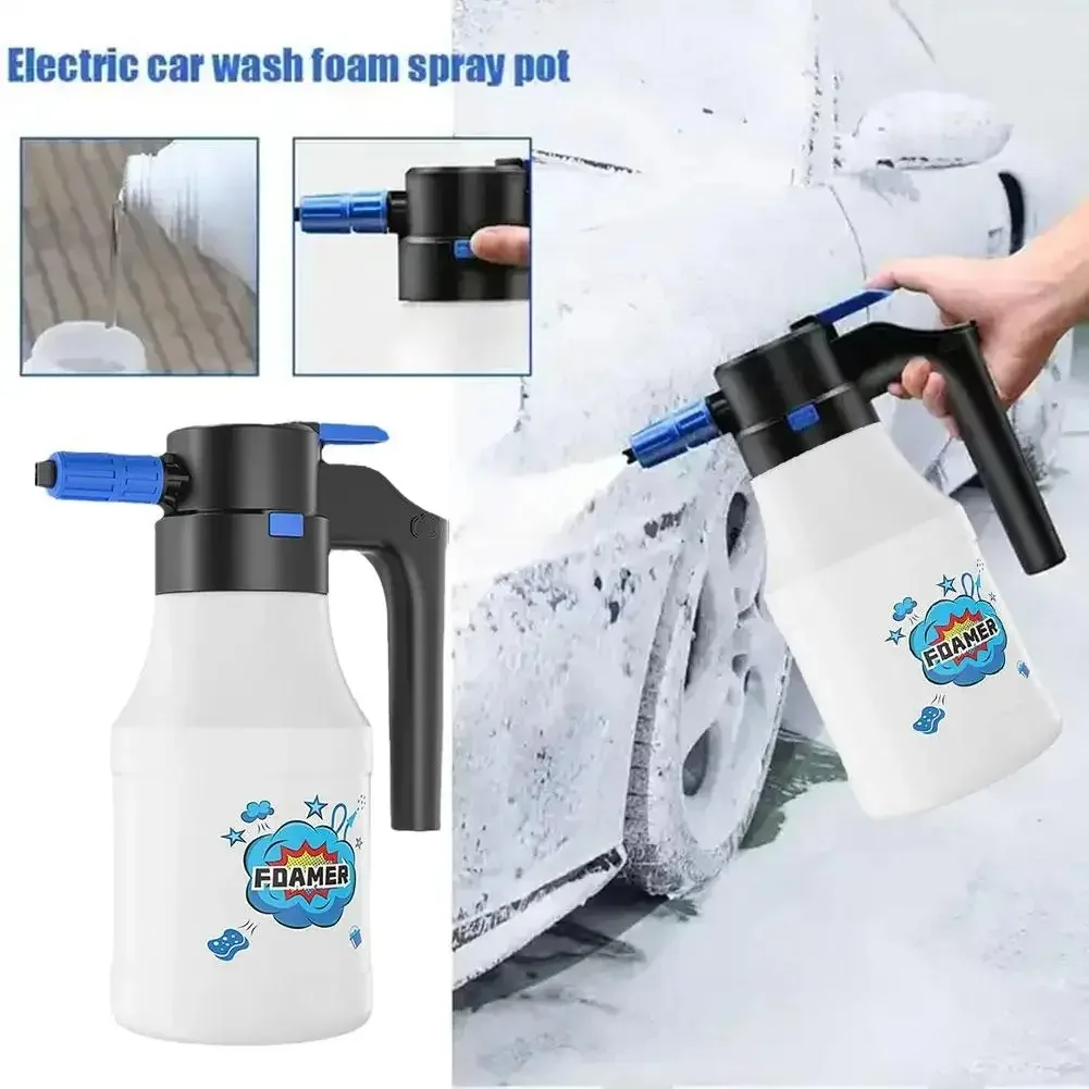 1.5L Electric Foam Sprayer Foam Generator for Car Wash Lithium Battery Foam Lance Endurance Car Wash Towel Foam Wash