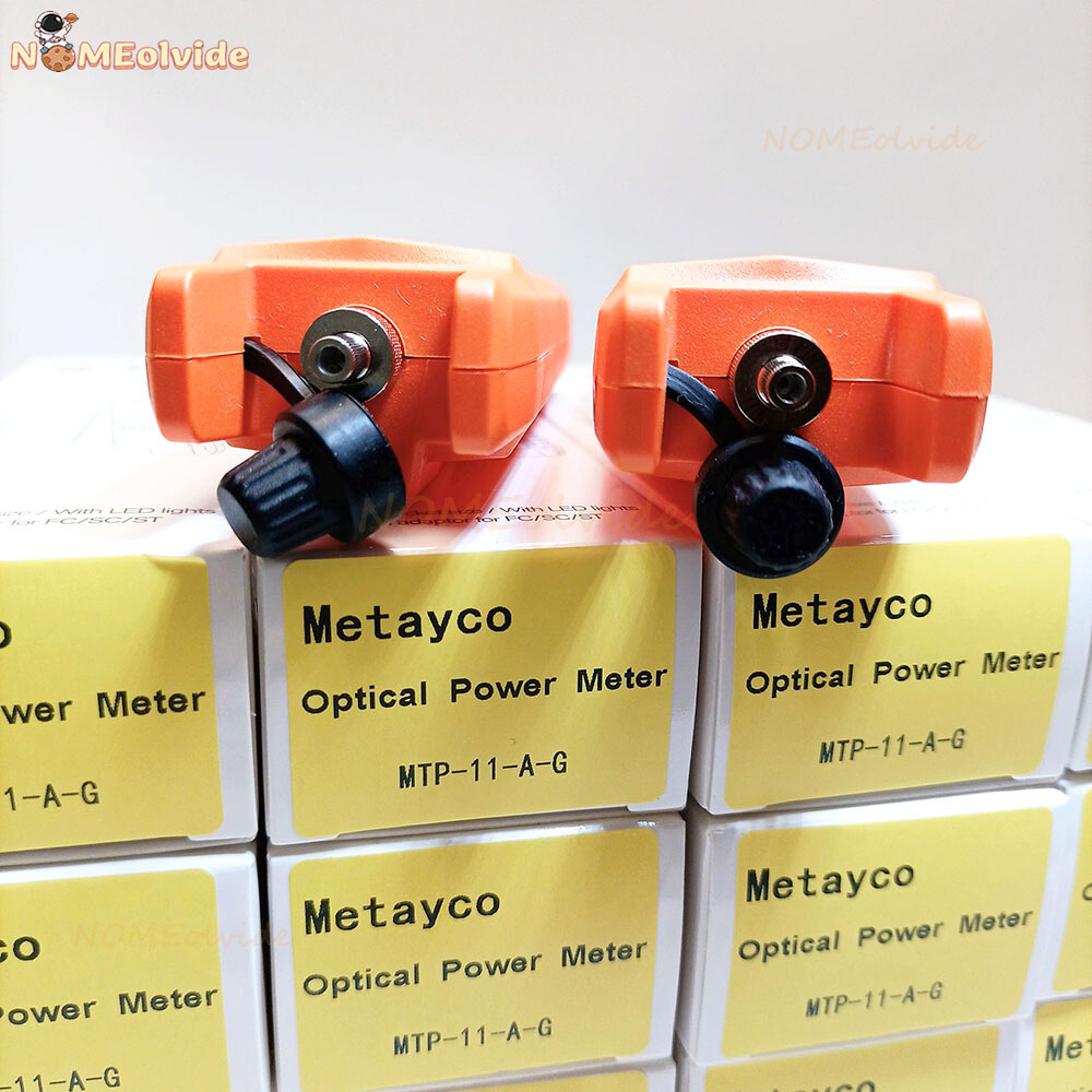 Metayco-Compteur de puissance à fibre optique, mini OPM -70 ~ + 6dbm, kit d'outils à fibre optique avec lumière LED, multi-longueurs d'onde, travail continu, 1PC