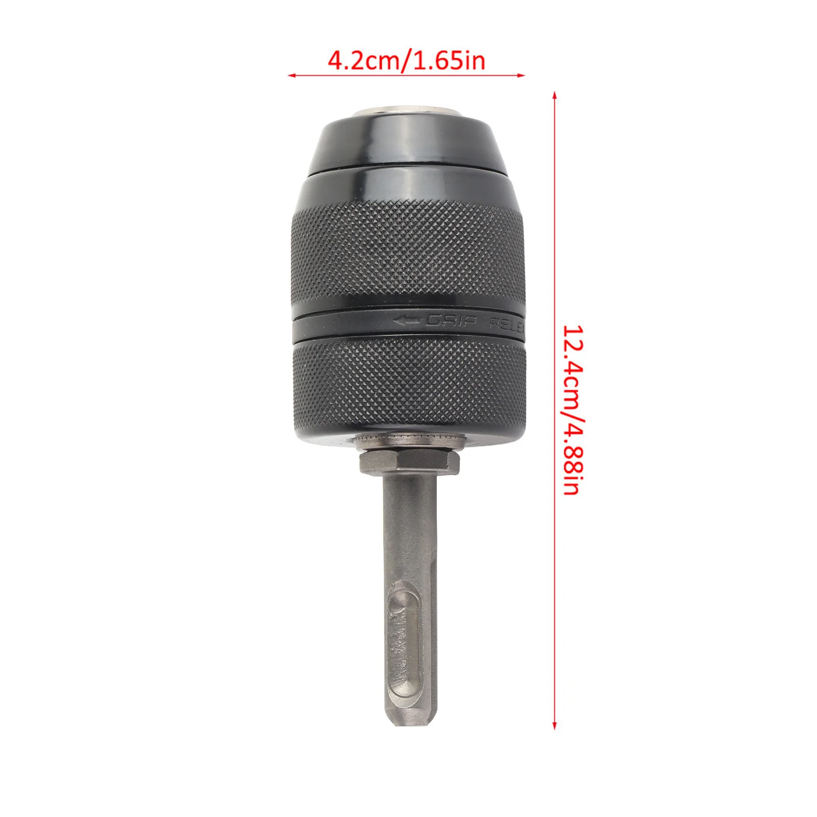 Conversor de mandril de broca de torno sem chave de metal com capacidade de 2-13 mm com acessórios de adaptador SDS
