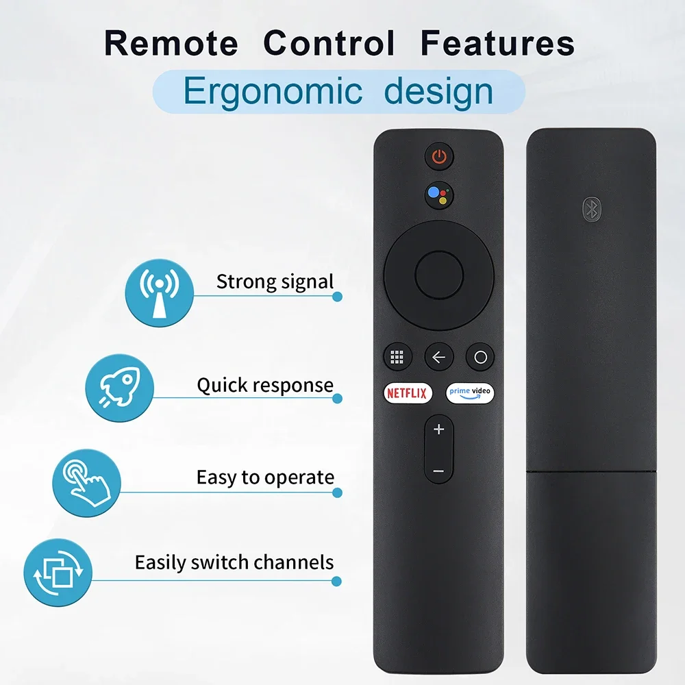 International Edition Bluetooth-Sprachfernbedienung für Xiaomi MI Box S MI TV Stick 4K Smart TV mit Google Assistant Control