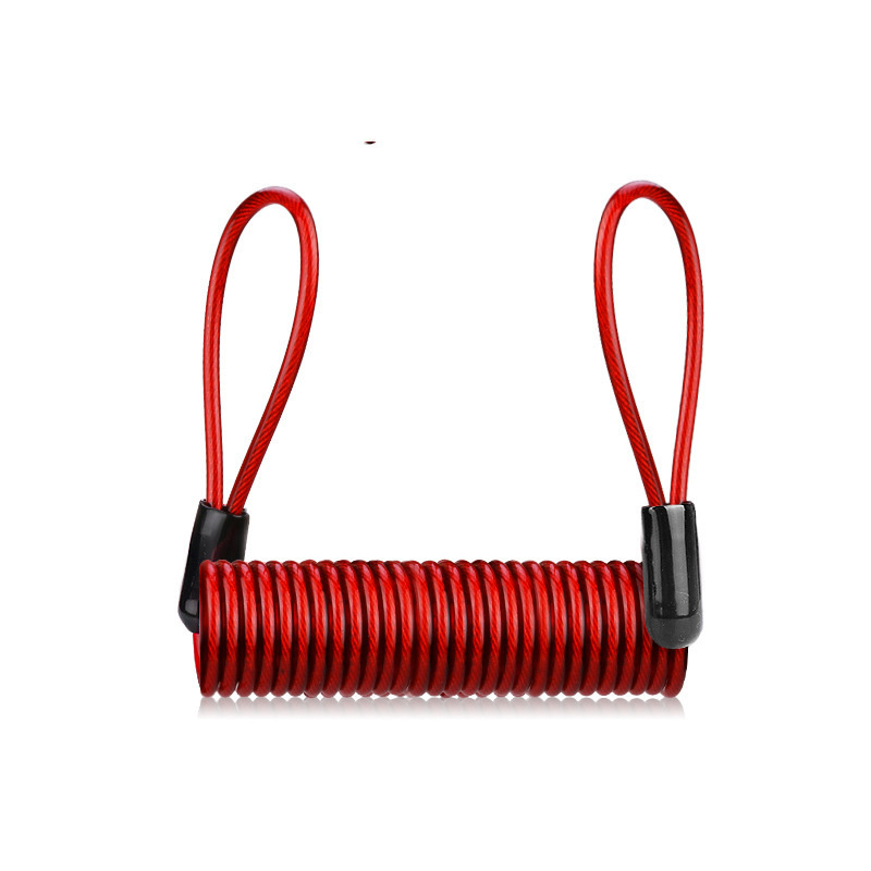 1,5 m Fahrrad Frühling Kabel Schloss Anti Diebstahl Seil Alarm Disc Lock Für Motorrad/Fahrrad Roller Sicherheit Erinnerung schutz Zubehör