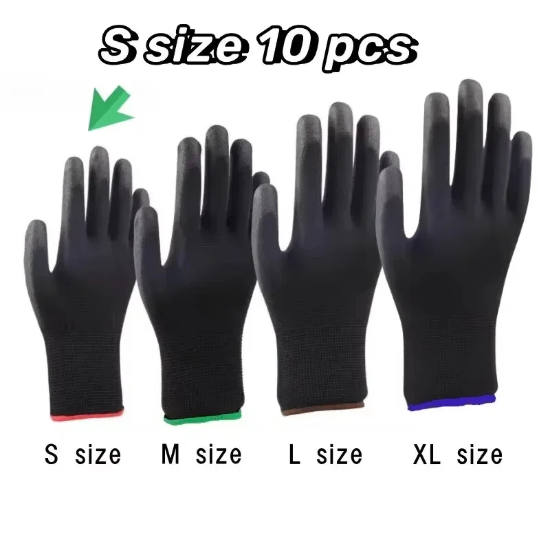 ถุงมือนิรภัยที่ทนทาน 10 คู่ - ป้องกันการลื่น ทนต่อการสึกหรอ การป้องกัน ESD สําหรับการทําสวนและงานไม้