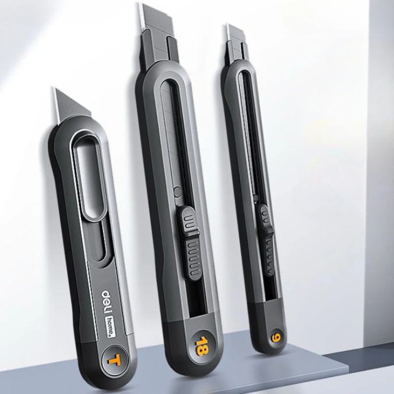 Универсальный нож Xiaomi, выдвижные фрезы для коробок, 9 мм, 18 мм, лезвия из высокоуглеродистой стали, автоматический замок для офисных принадлежностей, канцелярских принадлежностей