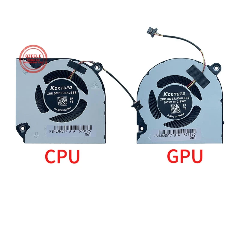 Ventilador de refrigeración de CPU GPU de 5V para Acer Nitro 5 AN515-43 AN515-54 AN517-51 Nitro 7 AN715-51 N18C3 Aspire A715-74G A715-75G -55XU N19C5