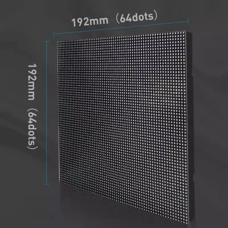 P3 Trong Nhà Màn Hình Hiển Thị LED Module SMD2121 192X192Mm 64x64dots 1 / 32 Quét