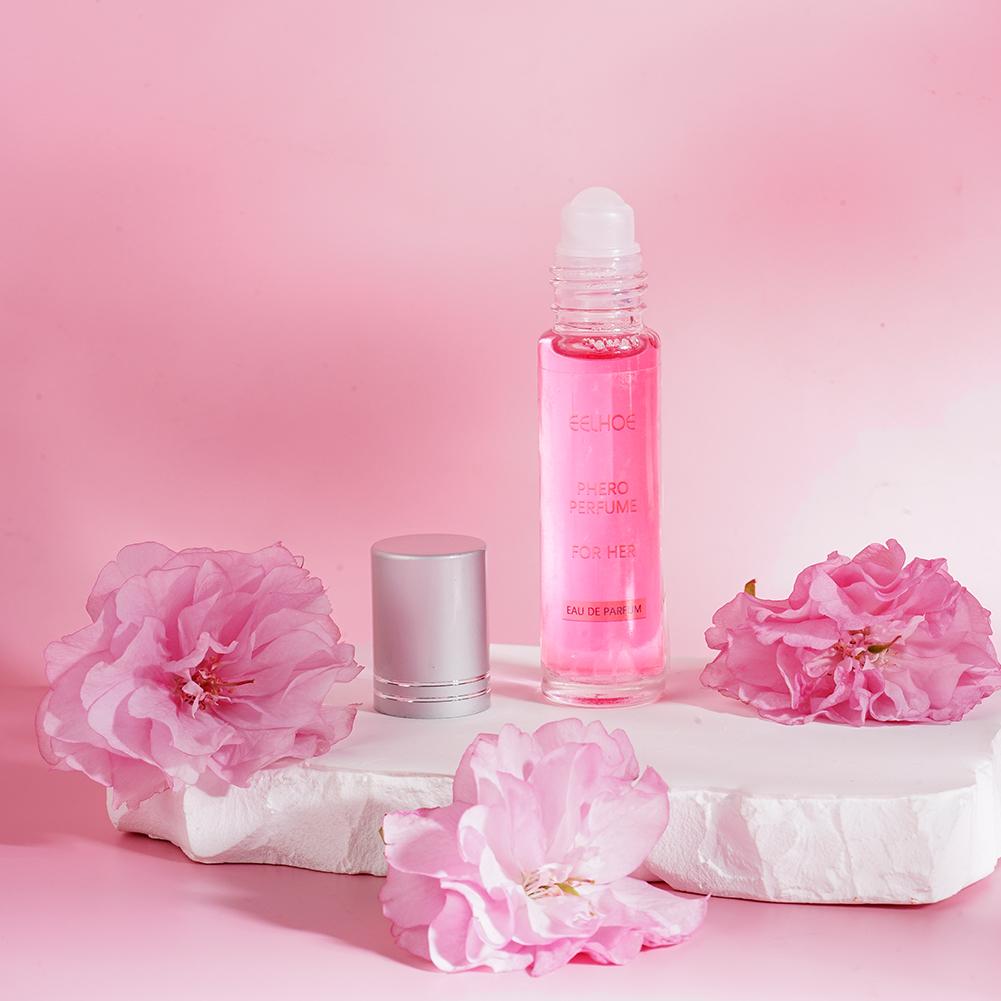 ผู้หญิงสีชมพูฟีโรโมน Long Acting Pheromone น้ํามันฟีโรโมนหญิงกลิ่นหอมติดทนนานผลิตภัณฑ์สําหรับผู้หญิง 10ml