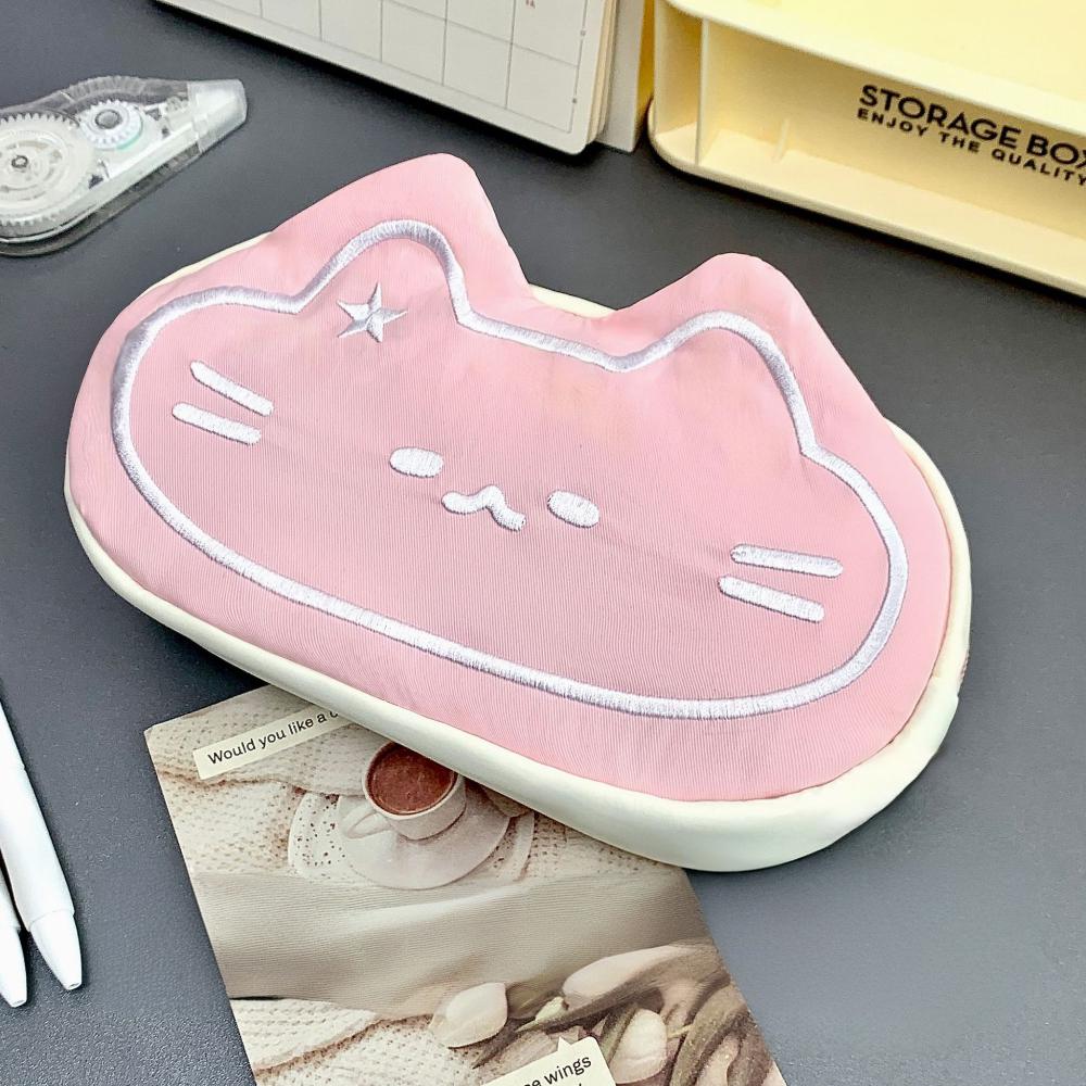 1pcs น่ารัก Caramel Cat ดินสอกระเป๋าขนาดใหญ่ความจุกระเป๋าดินสอสัตว์น่ารักดินสอกรณีอุปกรณ์โรงเรียนนักเรียนอุปกรณ์