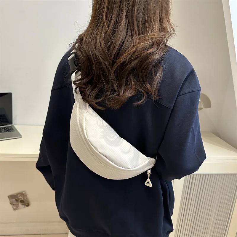 Simples grande capacidade crossbody saco casual estudante mochila de ombro ciclismo esportes cintura saco peito