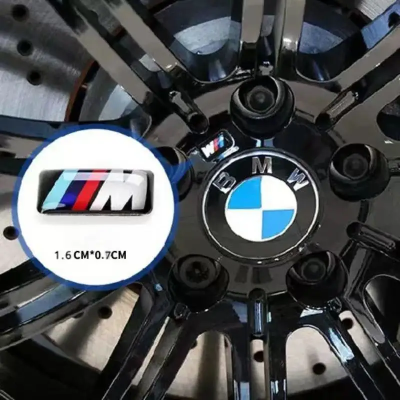Insignia de Metal 3D para coche, decoración del salpicadero del volante, tapas de cubo, pegatina central para todos los logotipos BMW M E28 E30 E34 E36 E39 E46 E52 E93 F10