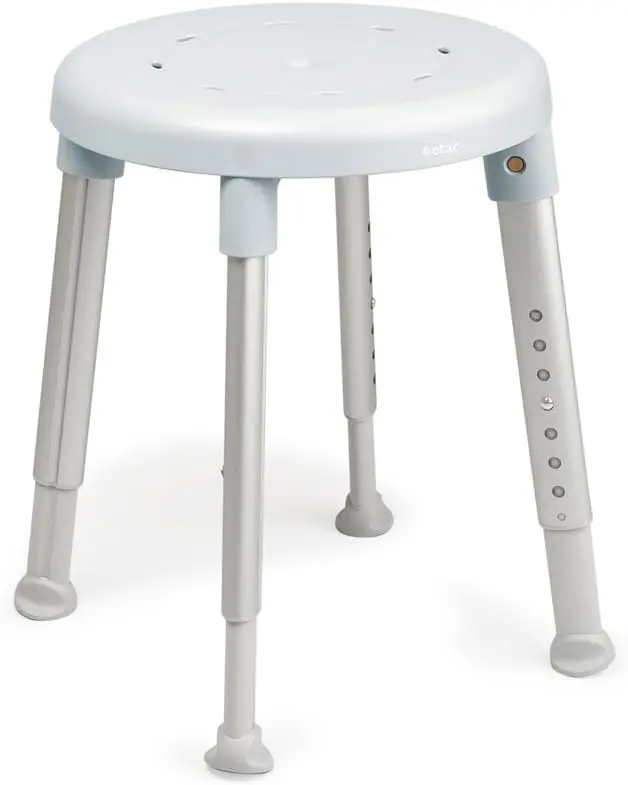 Duschhocker bis 150kg belastbar weiß
