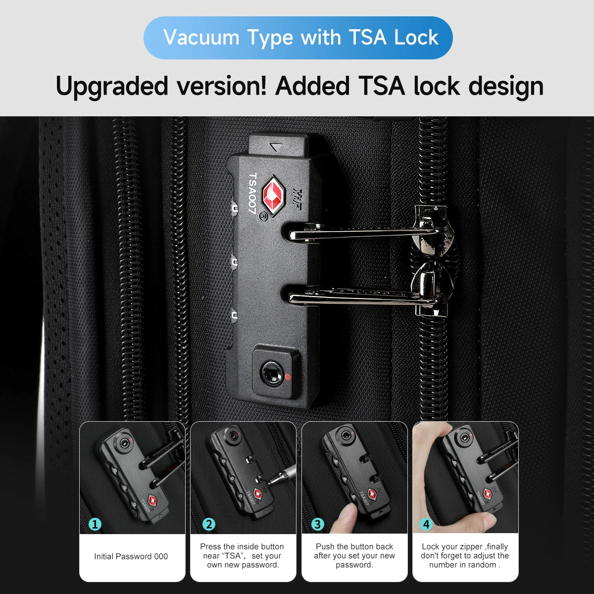 Tigernu Vakuum-Kompressionsrucksäcke für Herren, Reiserucksack, erweiterbare USB-Tasche, große Kapazität, 17-Laptoptaschen für Schulkabinen