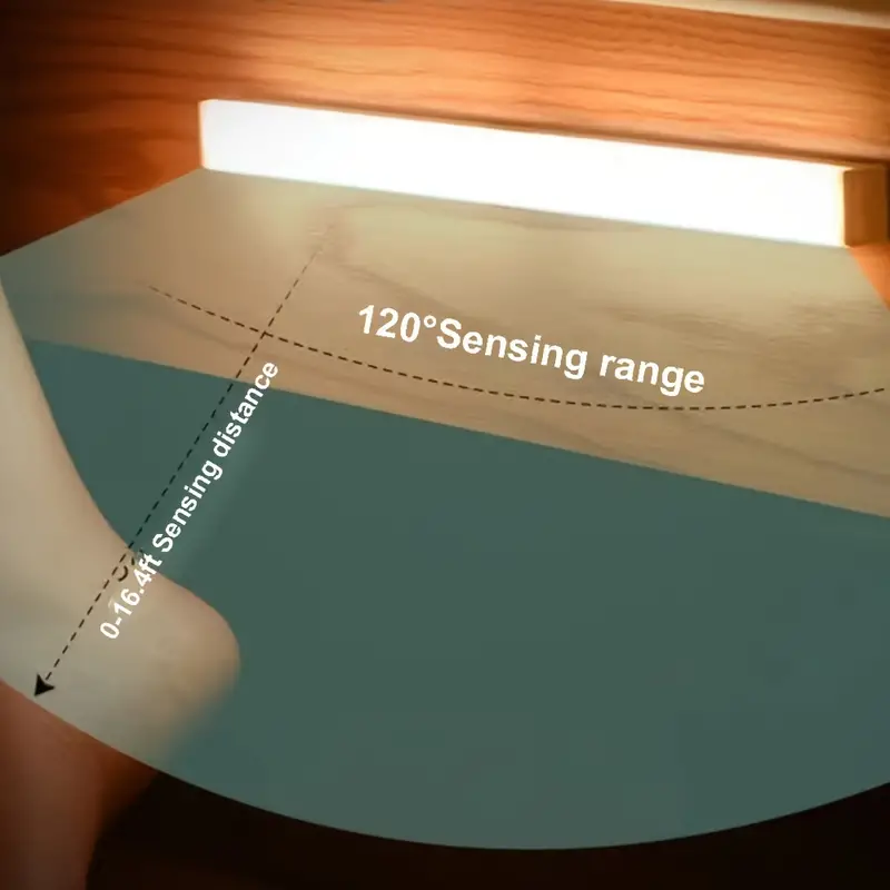 LED 모션 감지 조명, 무선 USB 충전식 모션 감지, 주방 옷장 복도 및 계단 조명에 적합