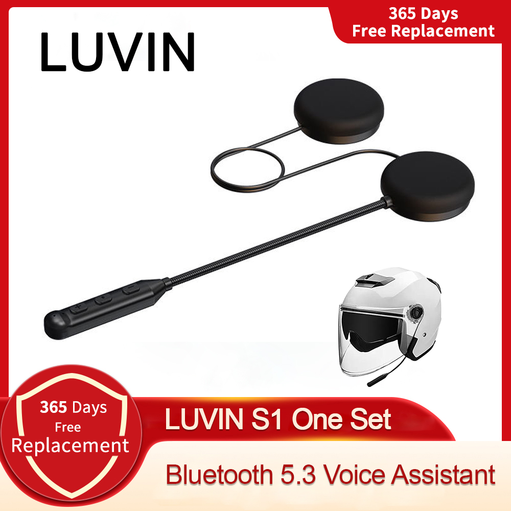 Freedconn LUVIN S1 Bluetooth 5,3 гарнитуры для мотоциклетного шлема наушники BT беспроводной мото стерео домофон громкой связи длинный аккумулятор