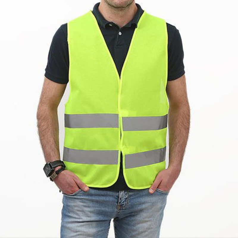 Gilet riflettente di sicurezza per auto Gilet con strisce riflettenti Gilet riflettente di emergenza per auto Giacca ad alta visibilità in rete fluorescente